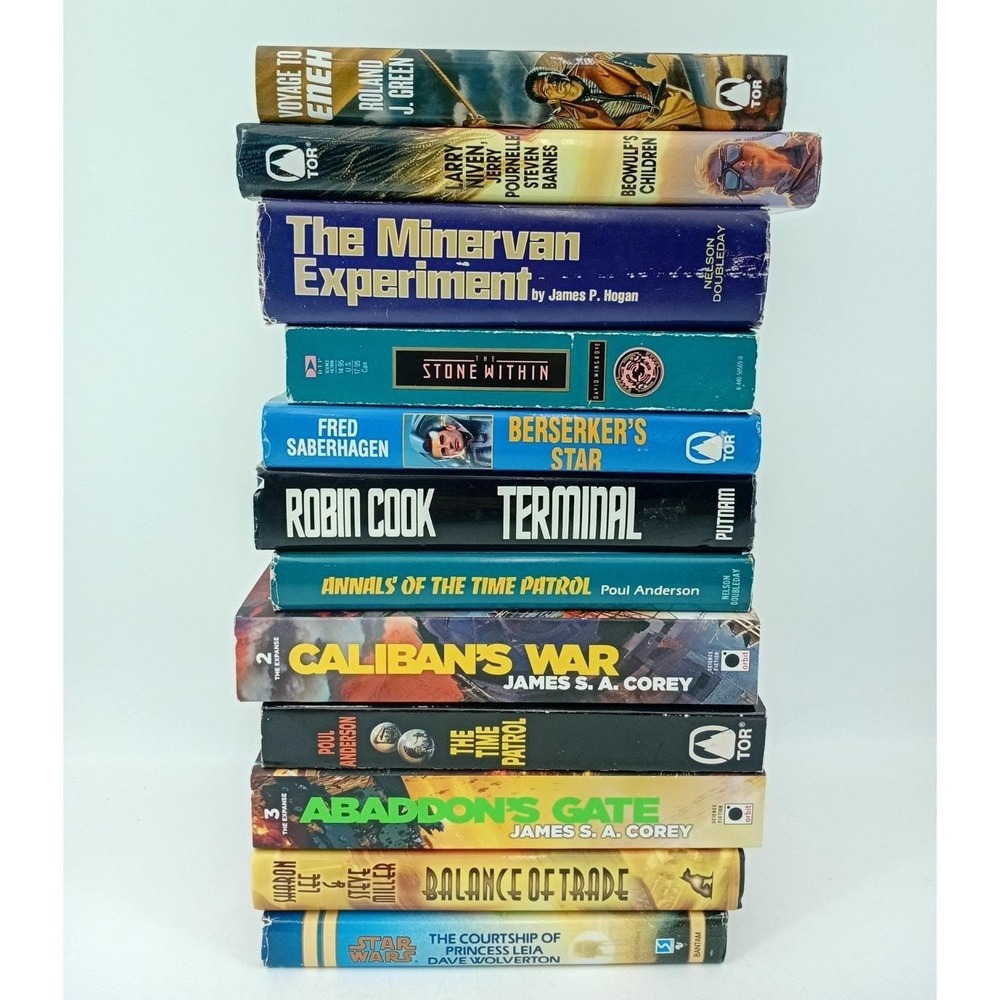 Lot‎ of 12 Vintage Sci-Fi Books James Anderson Corey Paperback Hardcover